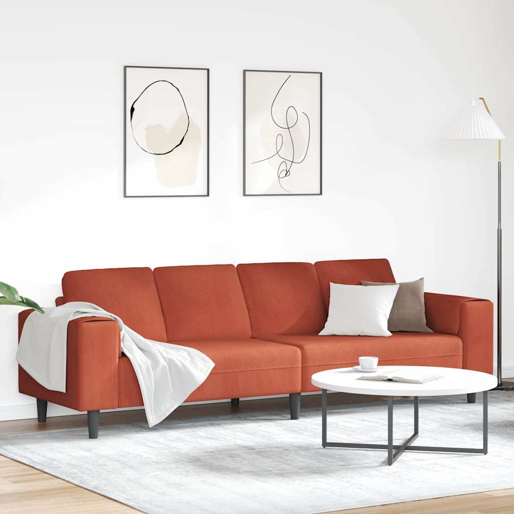 Stoffen Bank met kussen Lichtgrijs 208 cm Katoenen stof