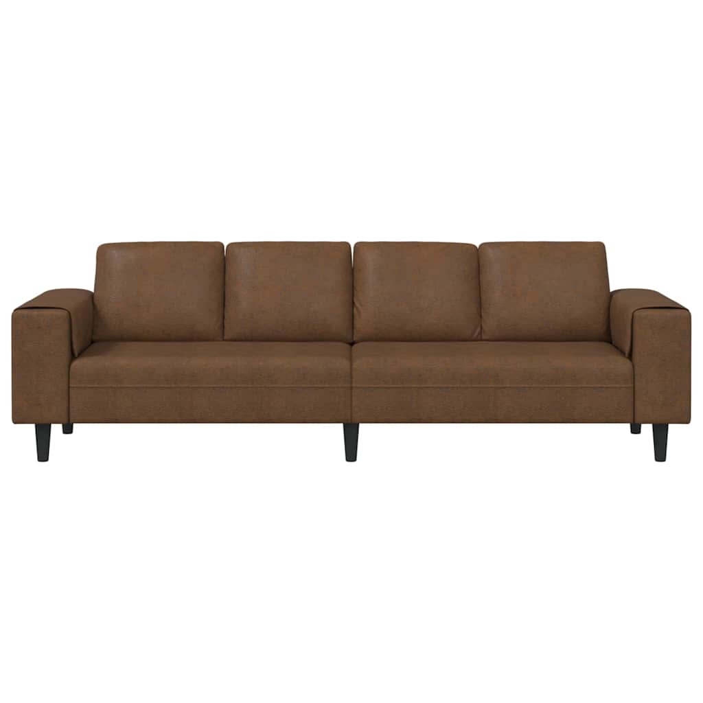 Bankstel Bruin Faux suede leer