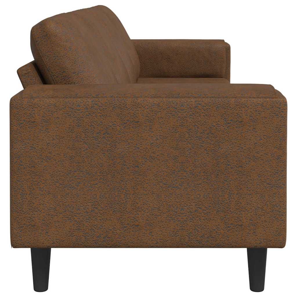 Bankstel Bruin Faux suede leer