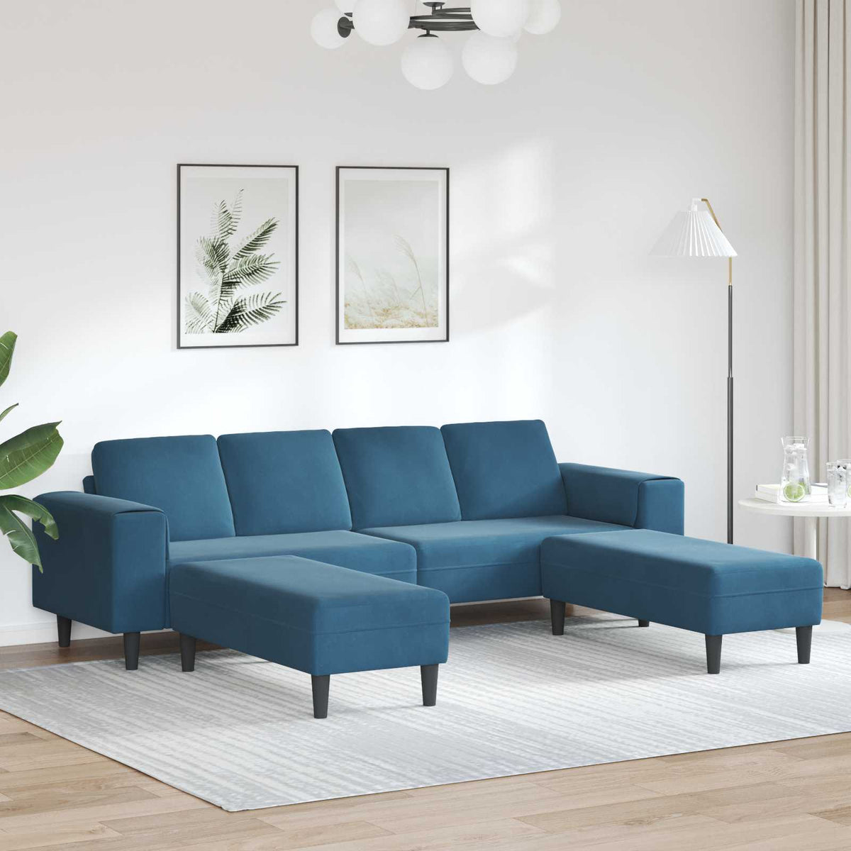 Bankstel Blauw Fluweel