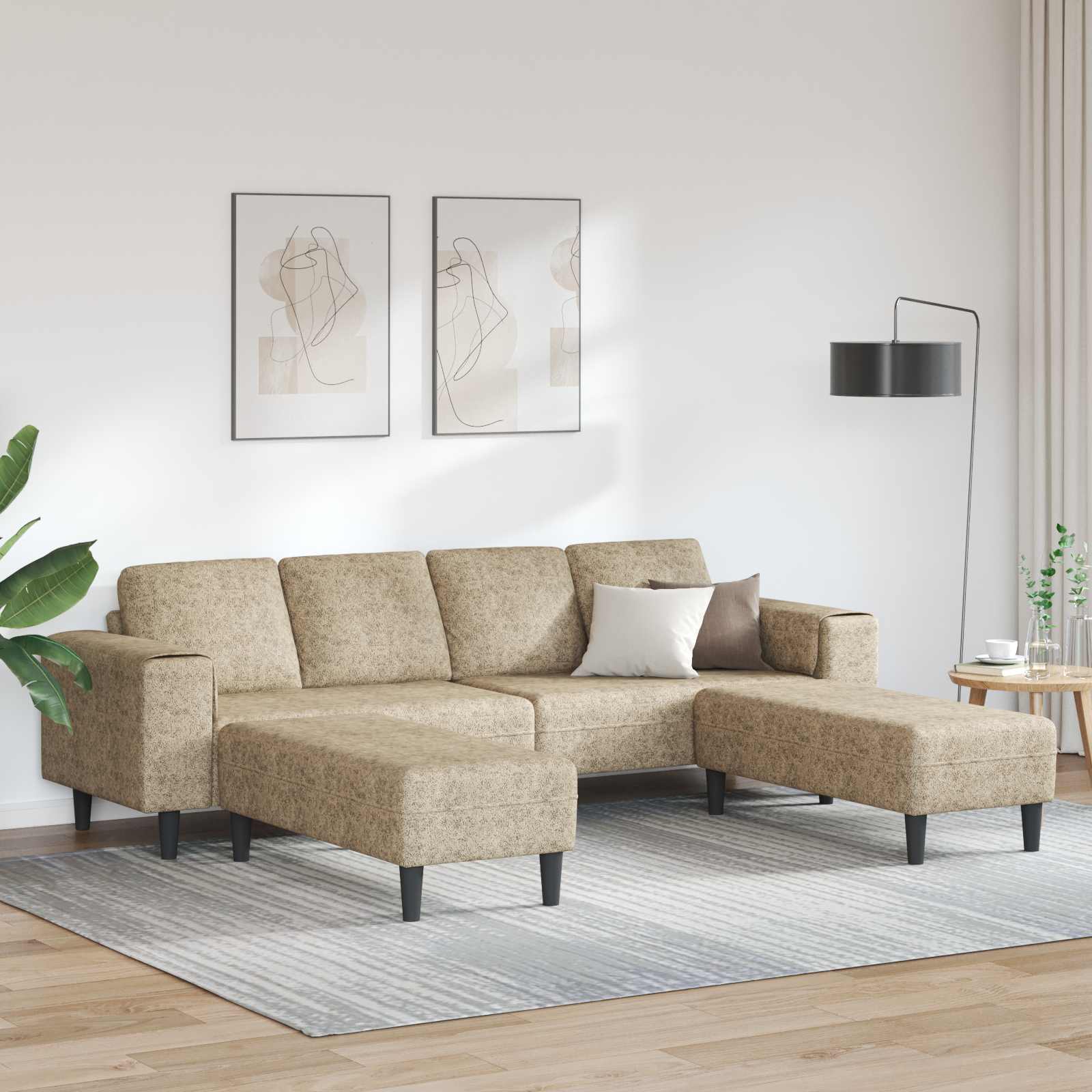 Bankstel Bruin Faux suede leer