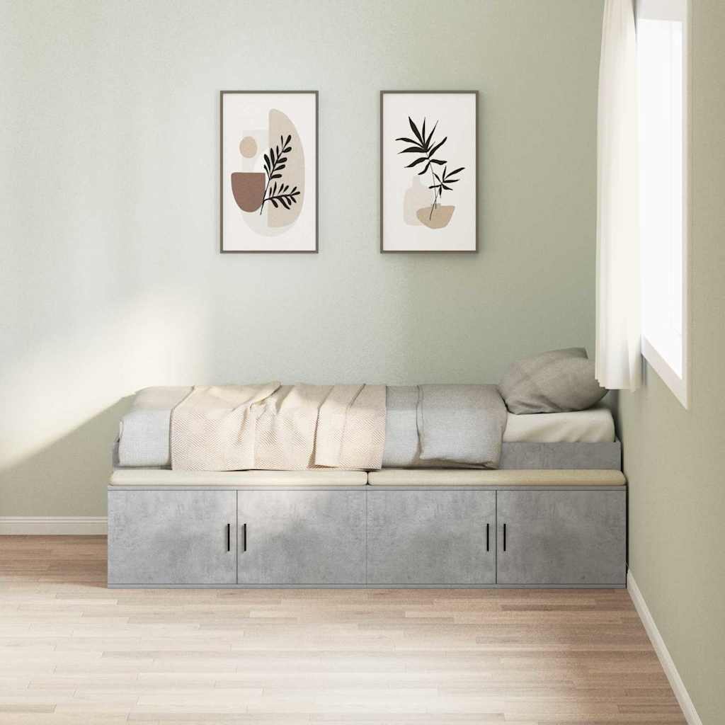 vidaXL Opslagbedframe Wit 100x200 cm