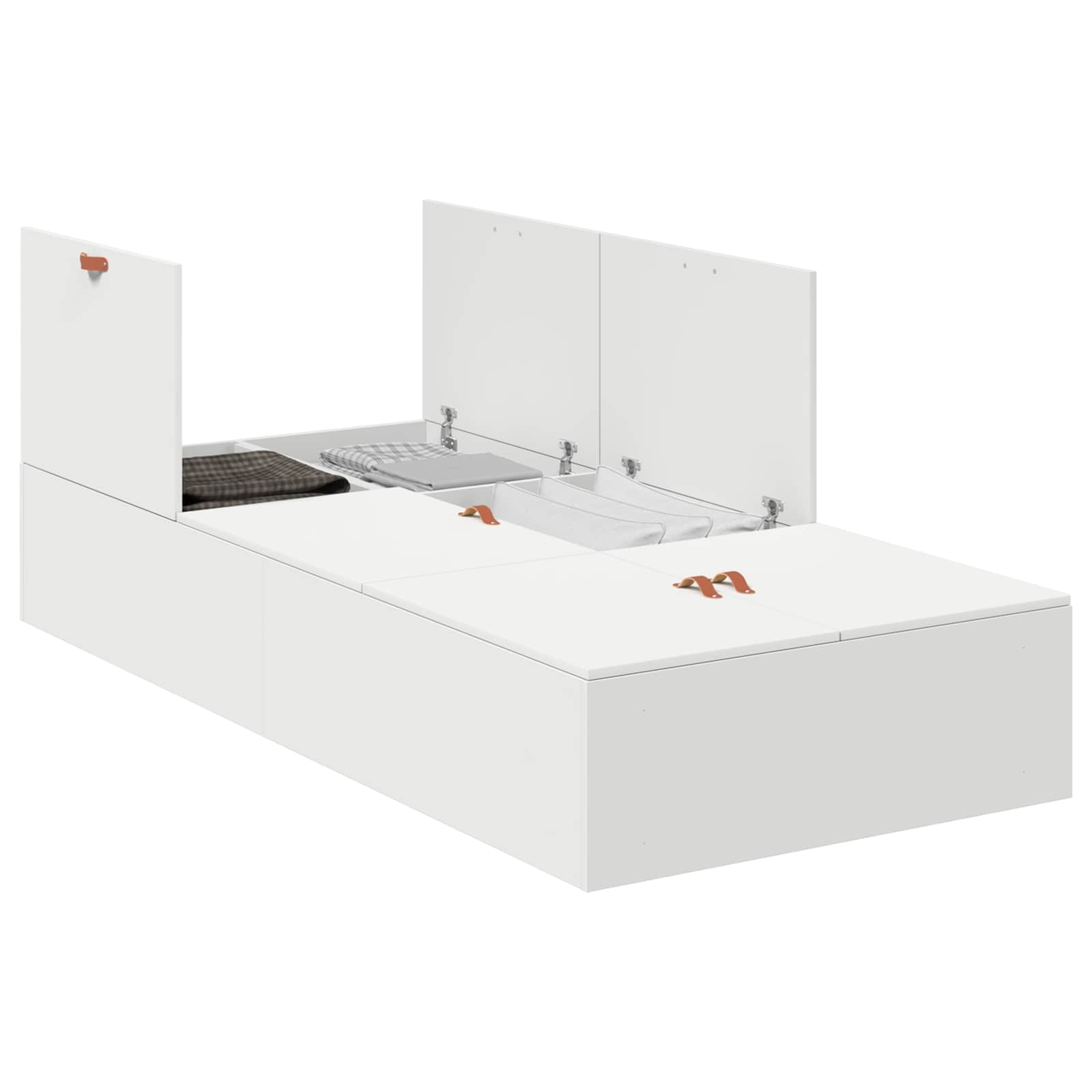 vidaXL Opbergbed Frame Wit 80x200 cm