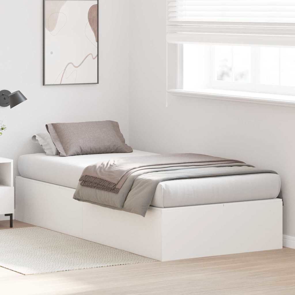vidaXL Opbergbed Frame Wit 80x200 cm