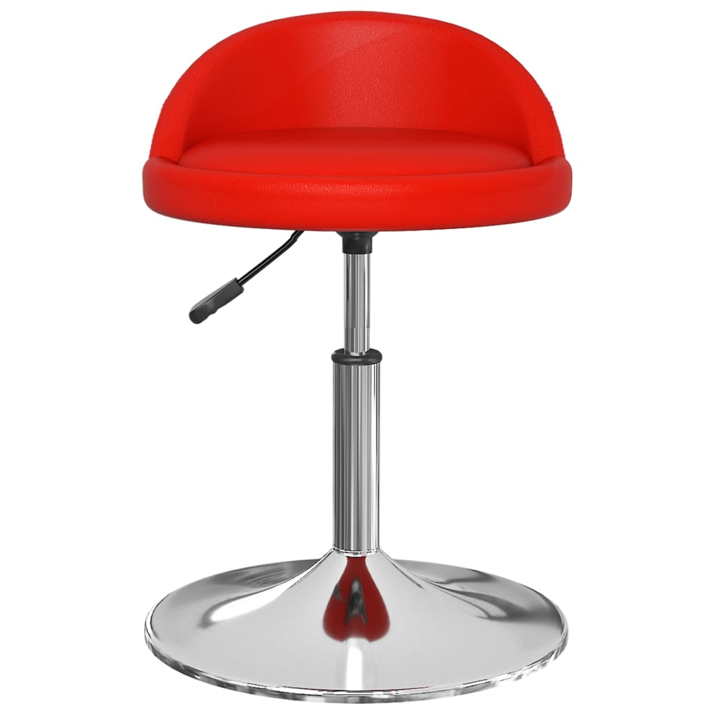 vidaXL Eetkamerstoelen draaibaar 2 st kunstleer rood
