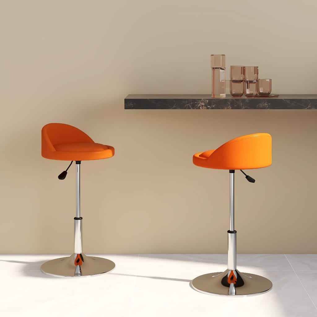 vidaXL Eetkamerstoelen draaibaar 2 st kunstleer rood