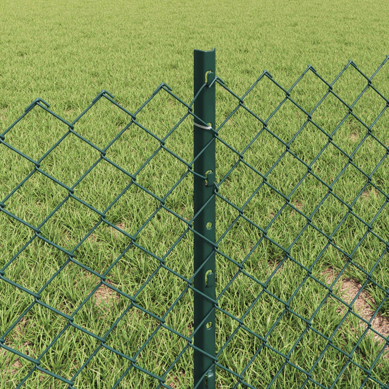 vidaXL Hek met Paal Groen