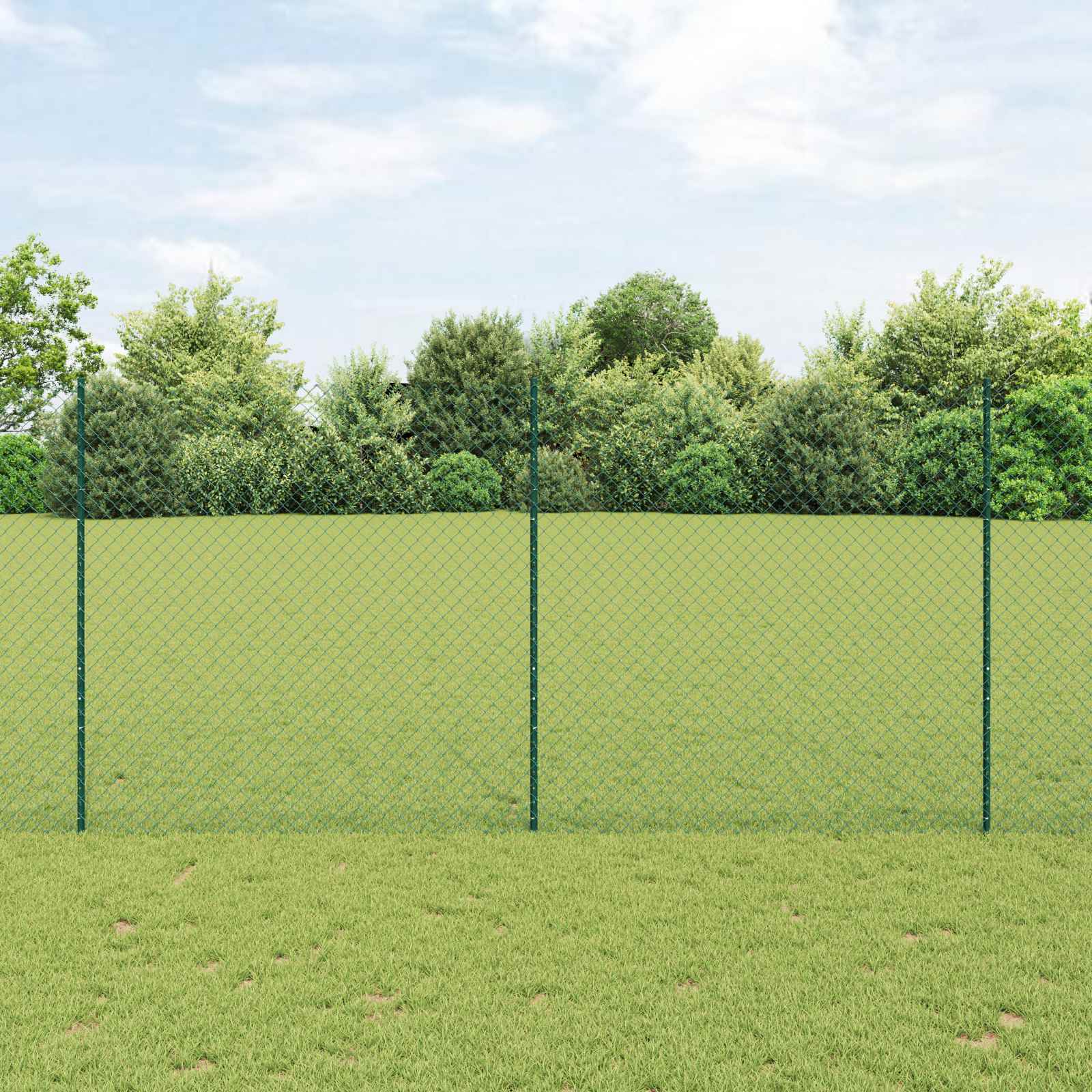 vidaXL Hek met Paal Groen
