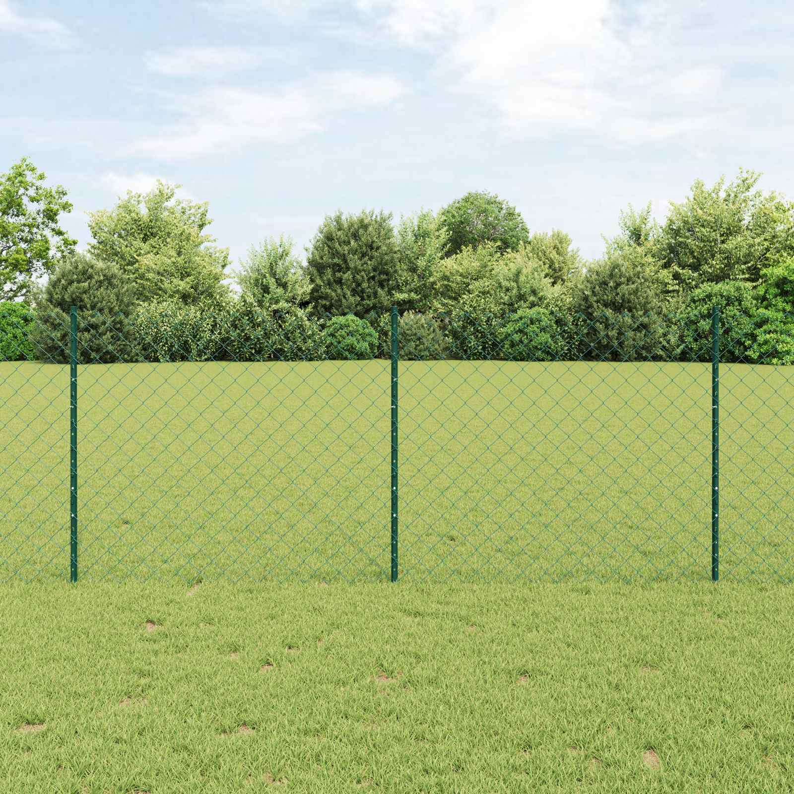 vidaXL Hek met Paal Groen
