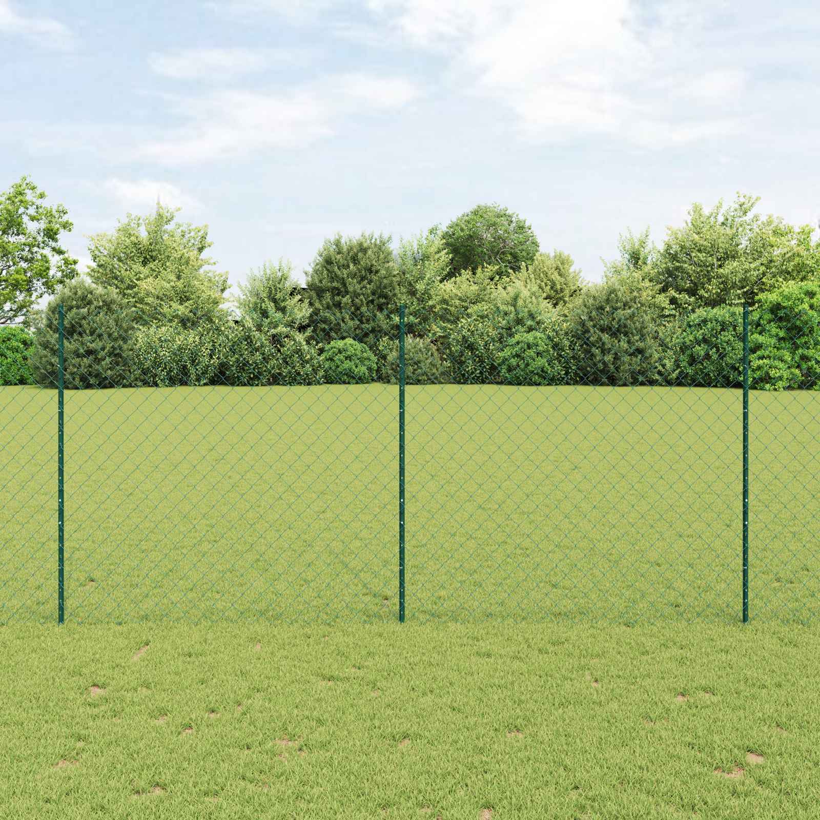 vidaXL Hek met Paal Groen