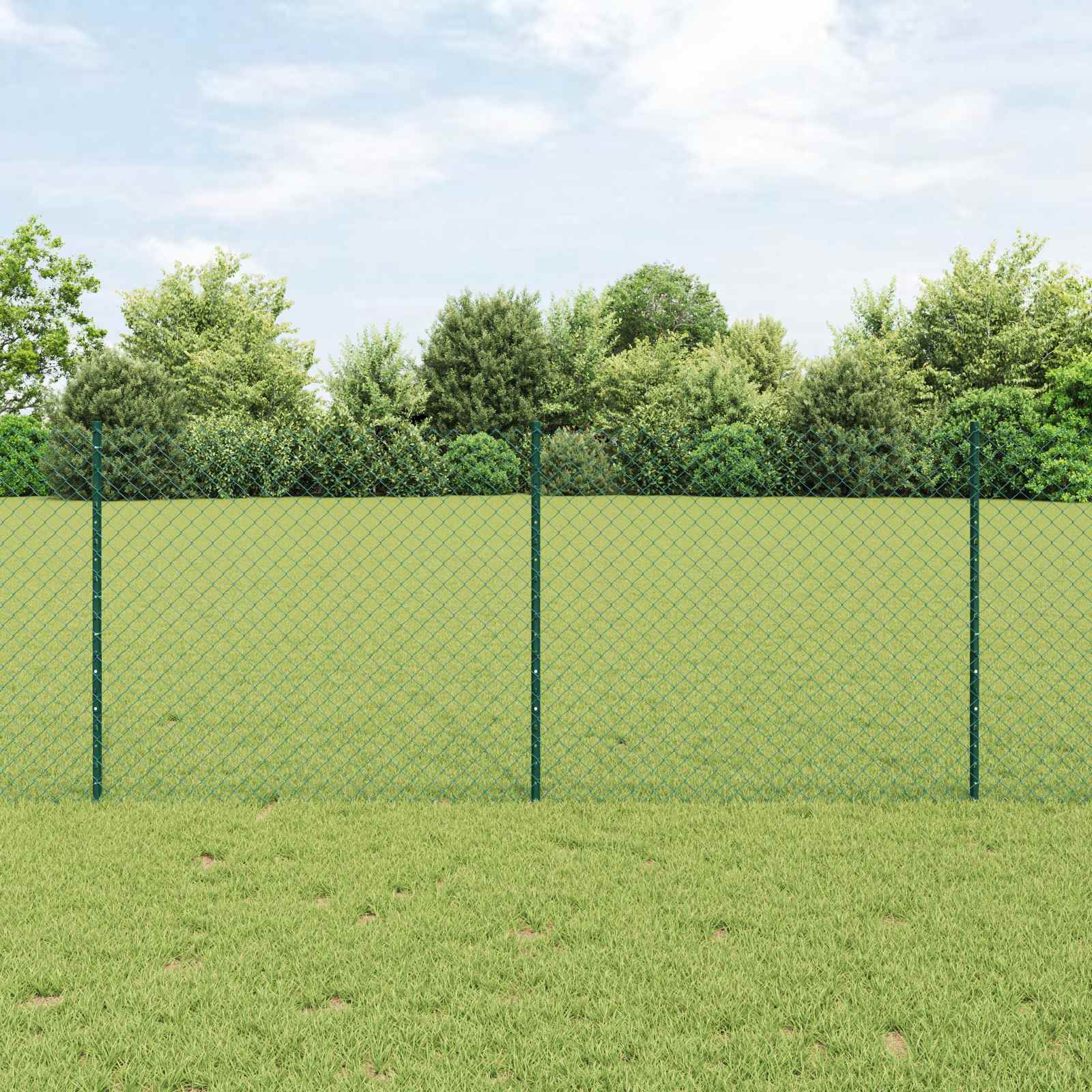 vidaXL Hek met Paal Groen