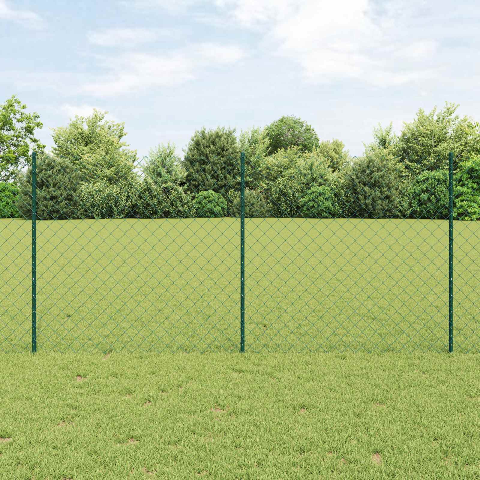vidaXL Hek met Paal Groen