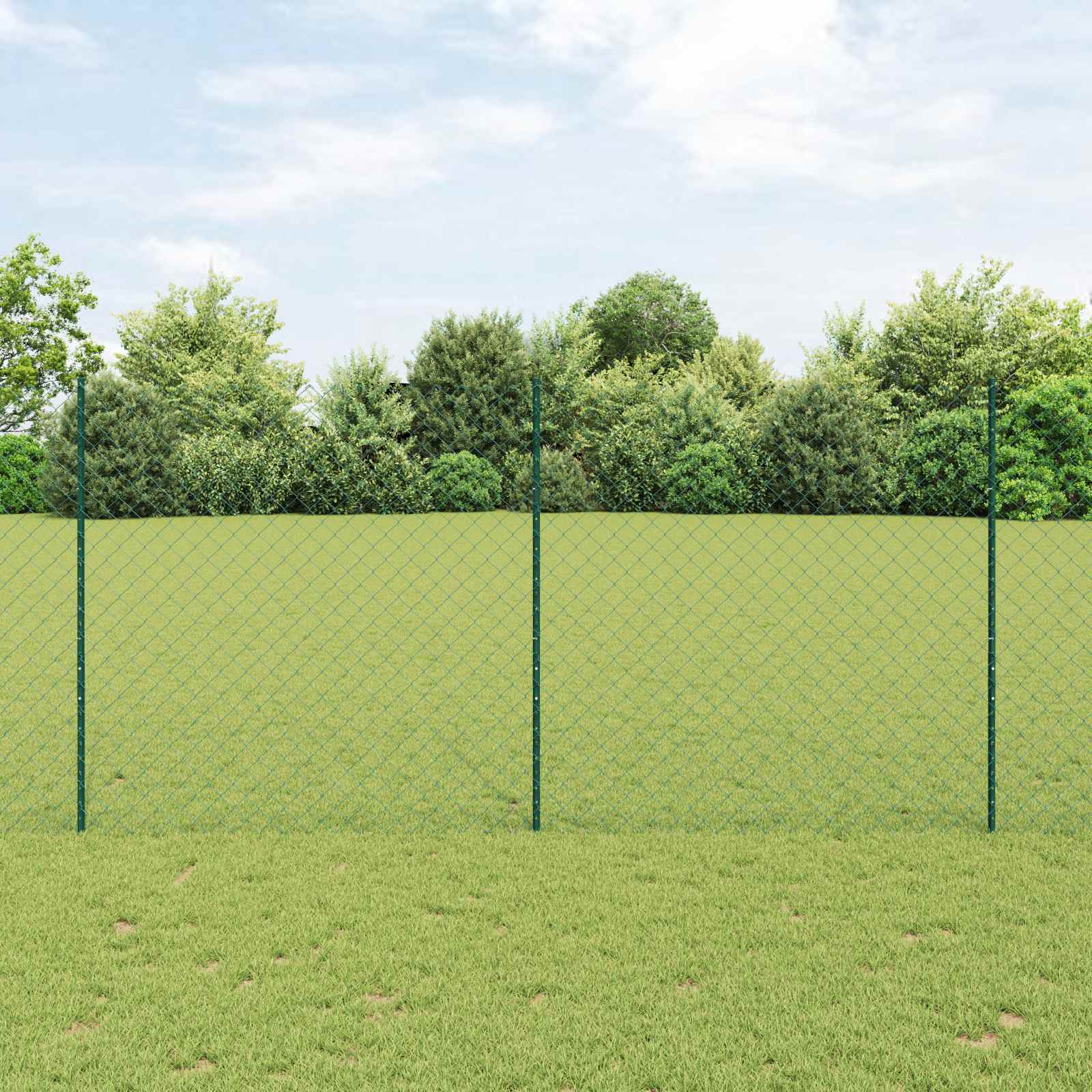 vidaXL Hek met Paal Groen