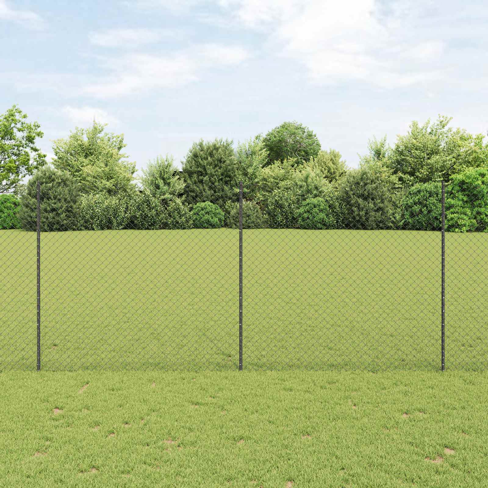 vidaXL Hek met Paal Groen