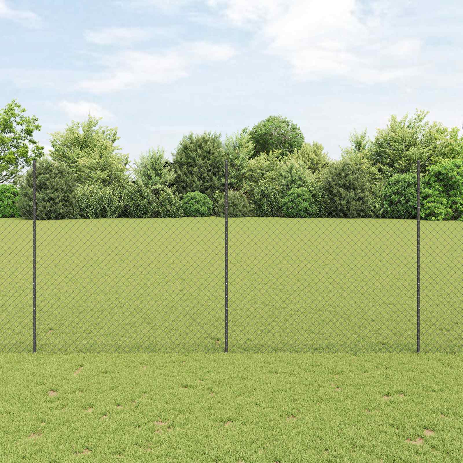vidaXL Hek met Paal Groen