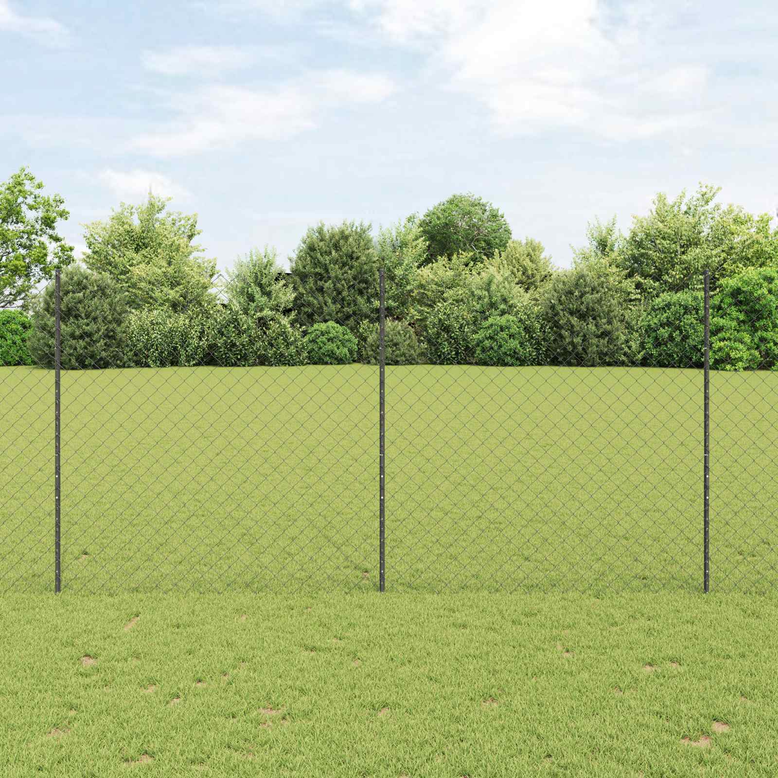 vidaXL Hek met Paal Groen