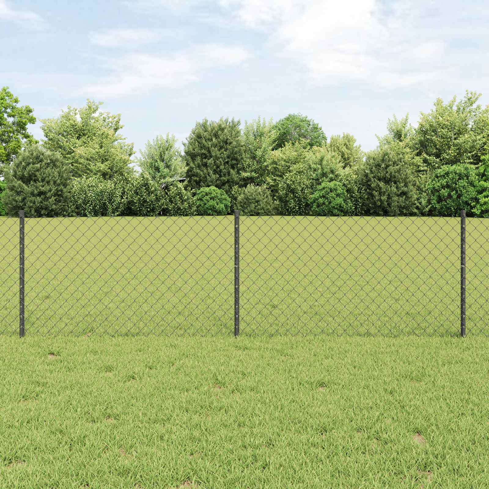 vidaXL Hek met Paal Groen