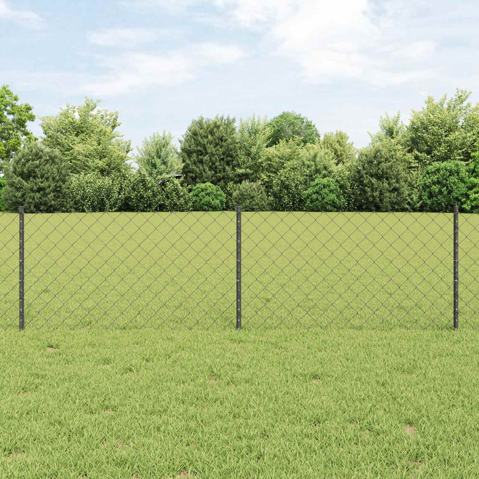 vidaXL Hek met Paal Groen