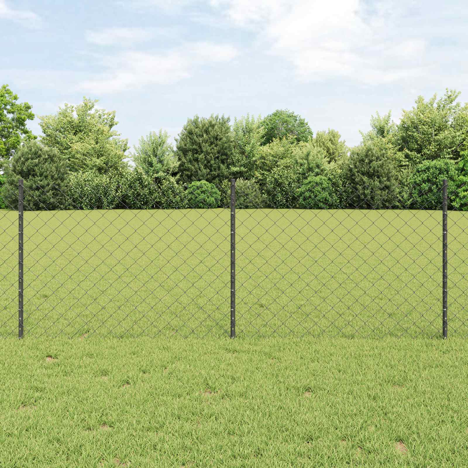 vidaXL Hek met Paal Groen