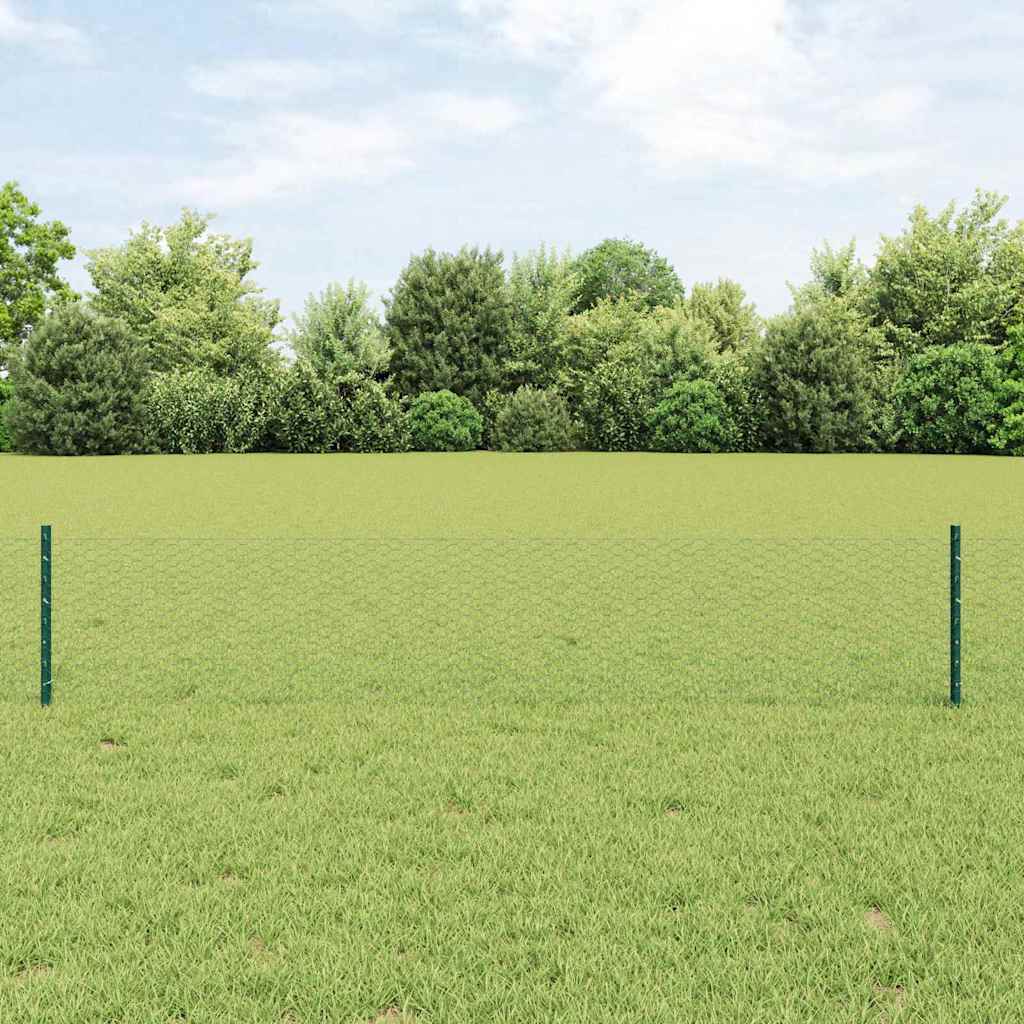 vidaXL Hek met Paal Groen
