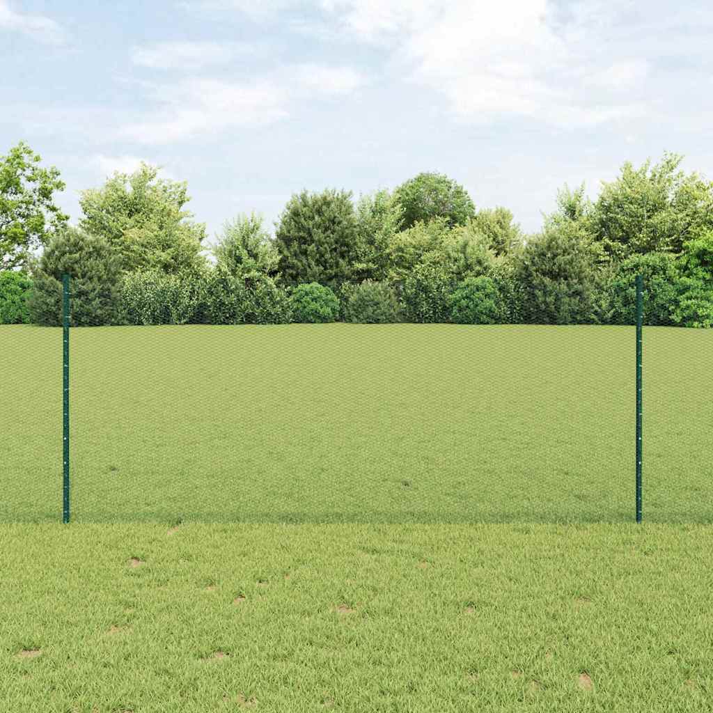 vidaXL Hek met Paal Groen