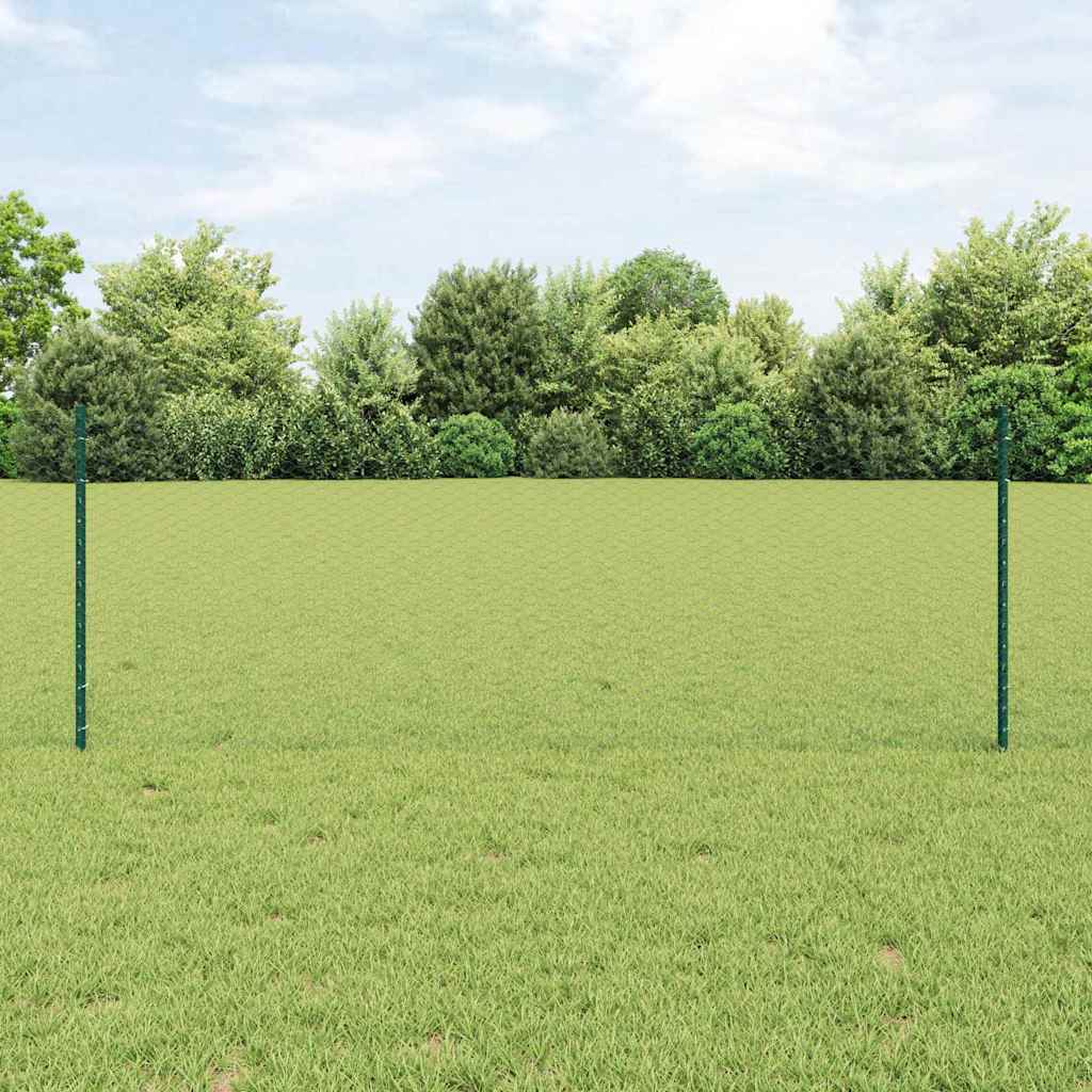 vidaXL Hek met Paal Groen