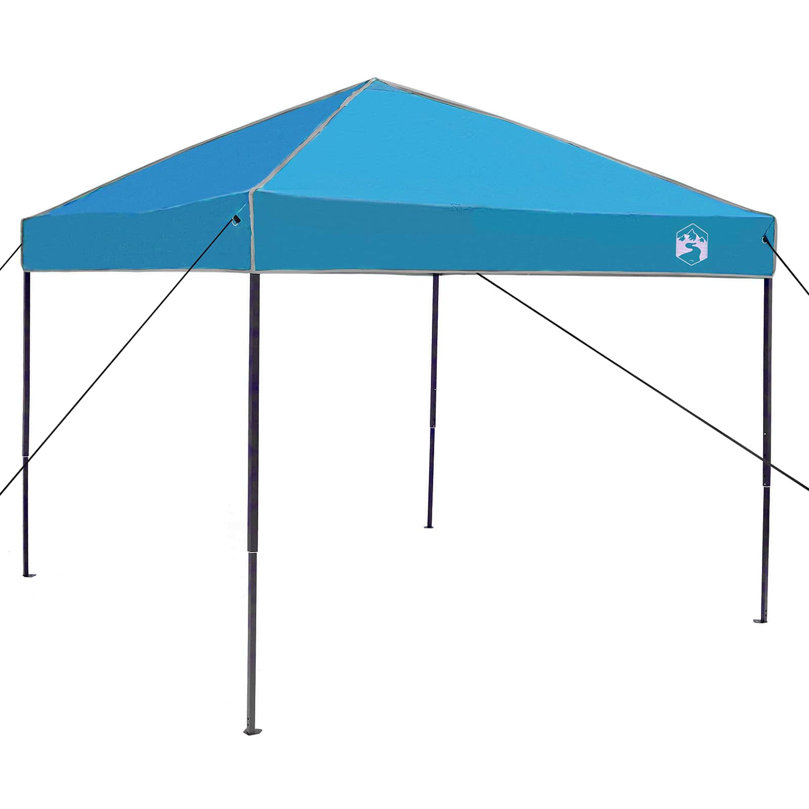 vidaXL Camping Tent Set met dak met opslag 2 pcs Blauw Taffeta en Stof