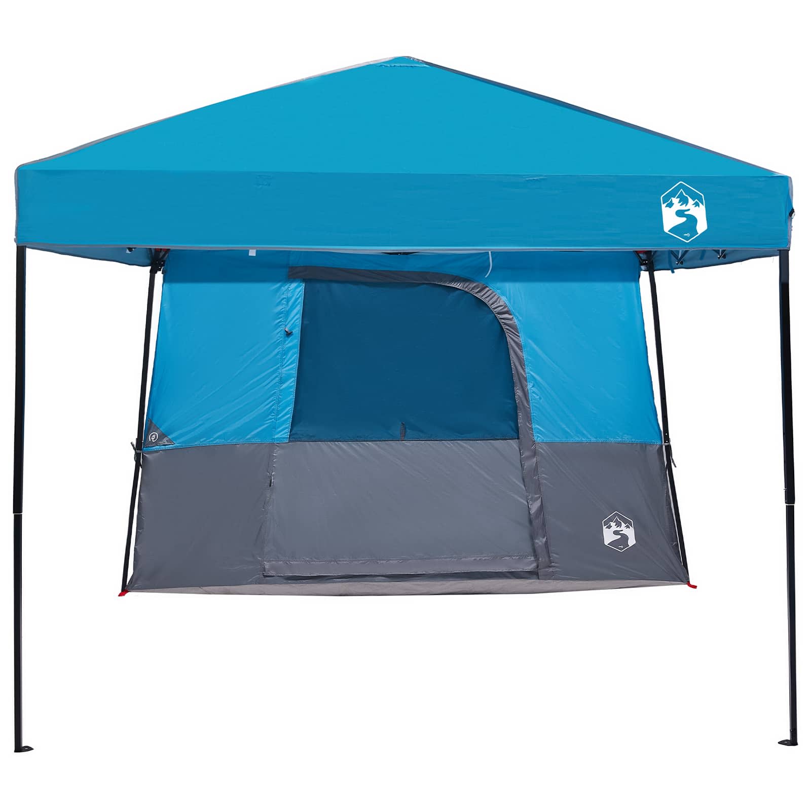vidaXL Camping Tent Set met dak met opslag 2 pcs Blauw Taffeta en Stof