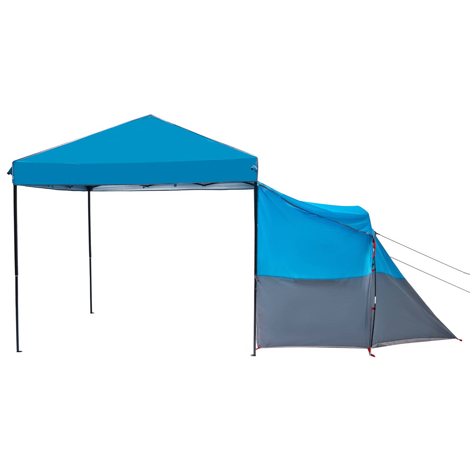 vidaXL Camping Tent Set met dak met opslag 2 pcs Blauw Taffeta en Stof