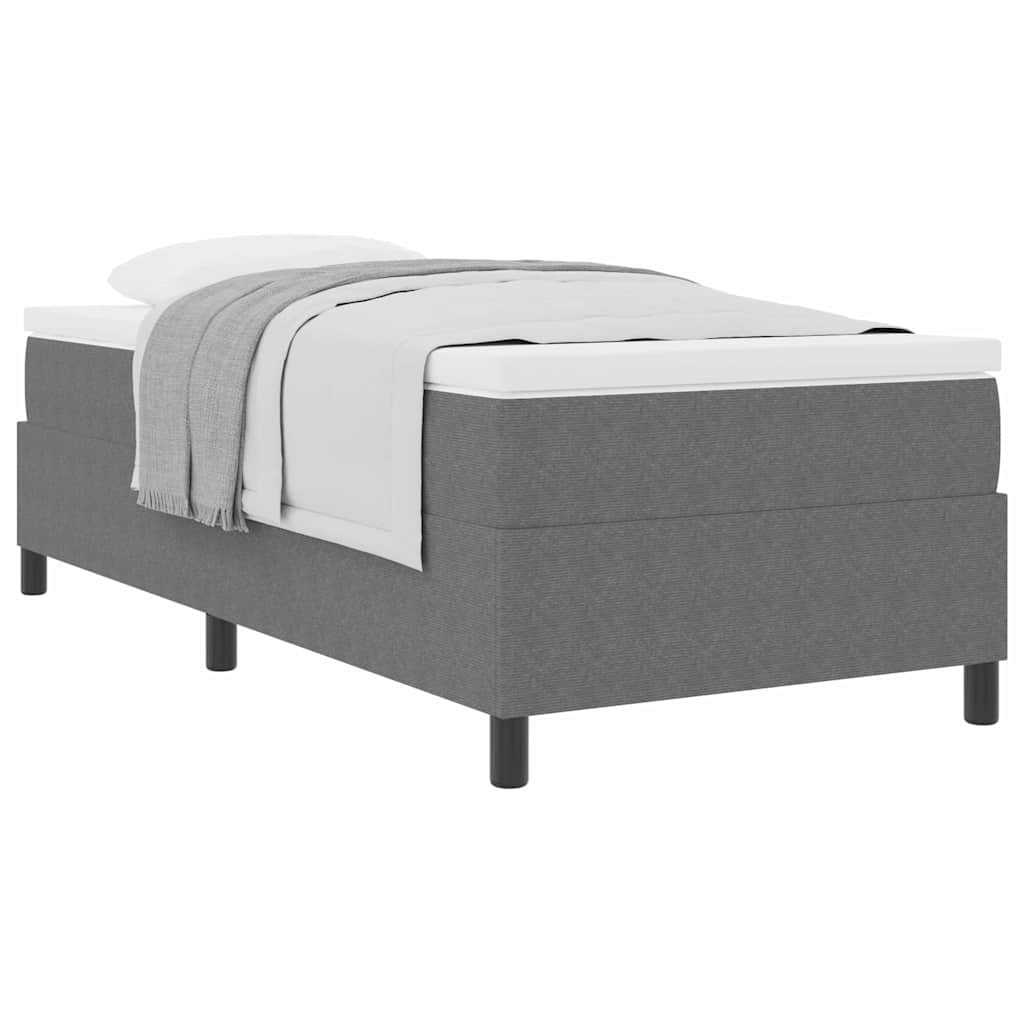 vidaXL Boxspringbed met Matras Lichtgrijs 80x200 cm Korduroy Stof