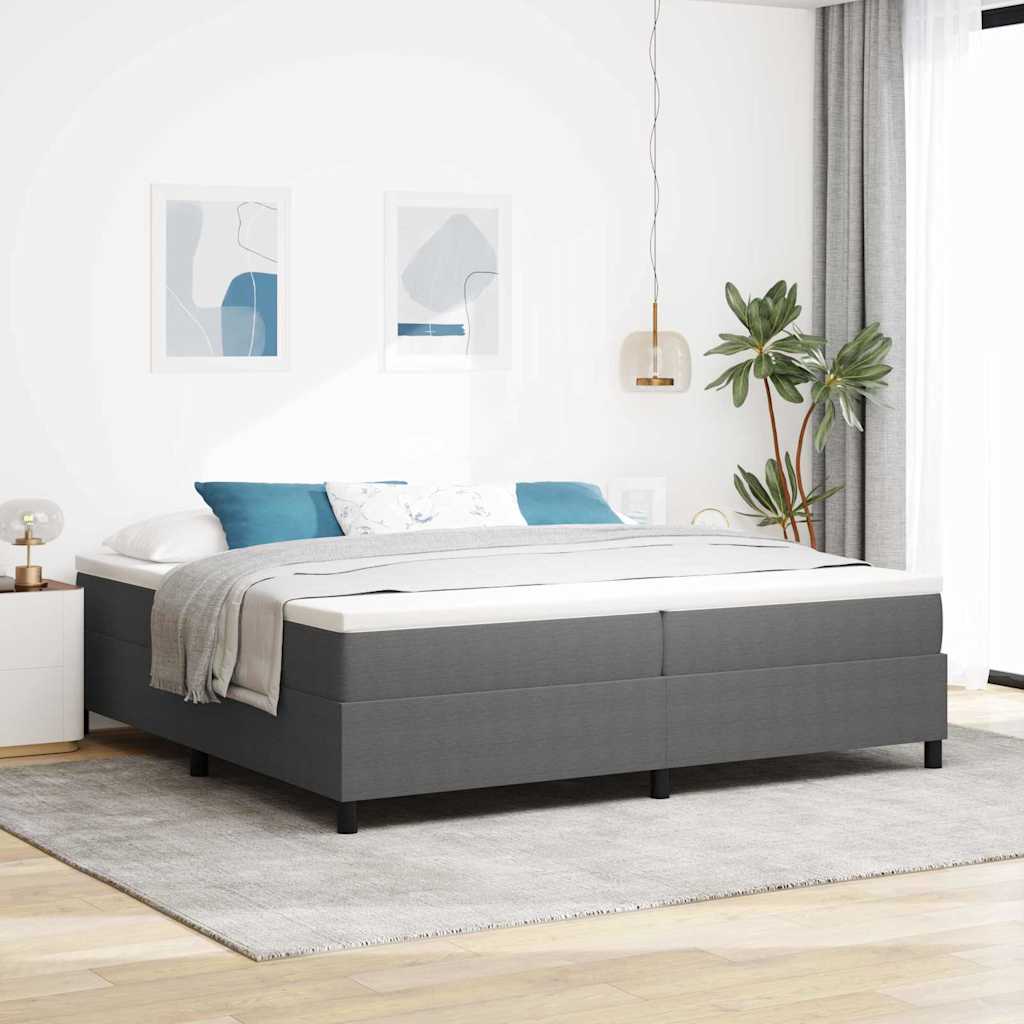 vidaXL Boxspringbed met Matras Lichtgrijs 80x200 cm Korduroy Stof