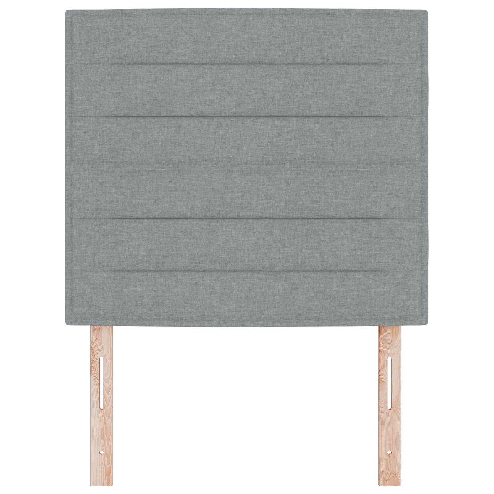 vidaXL Hoofdbord Lijnen Ontwerp Lichtgrijs 80 cm Stof