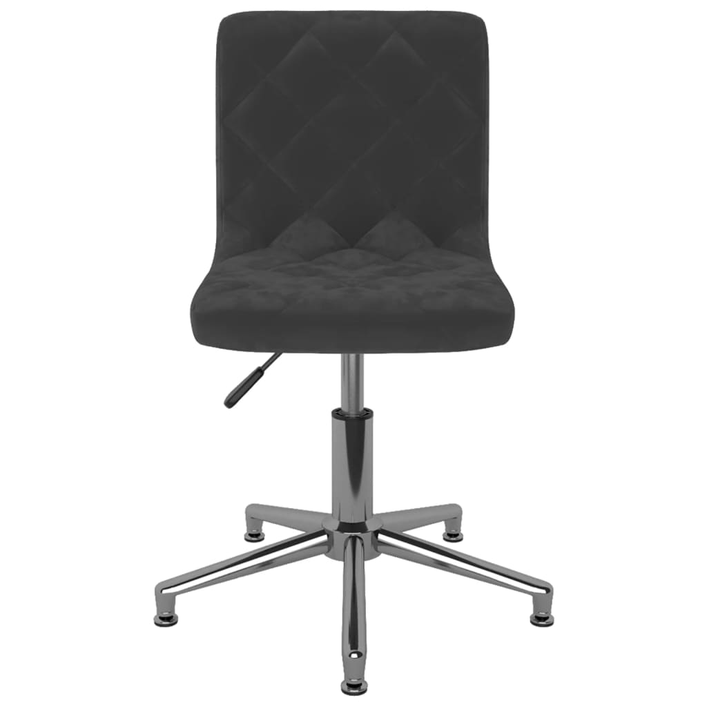 vidaXL Eetkamerstoelen draaibaar 2 st fluweel zwart