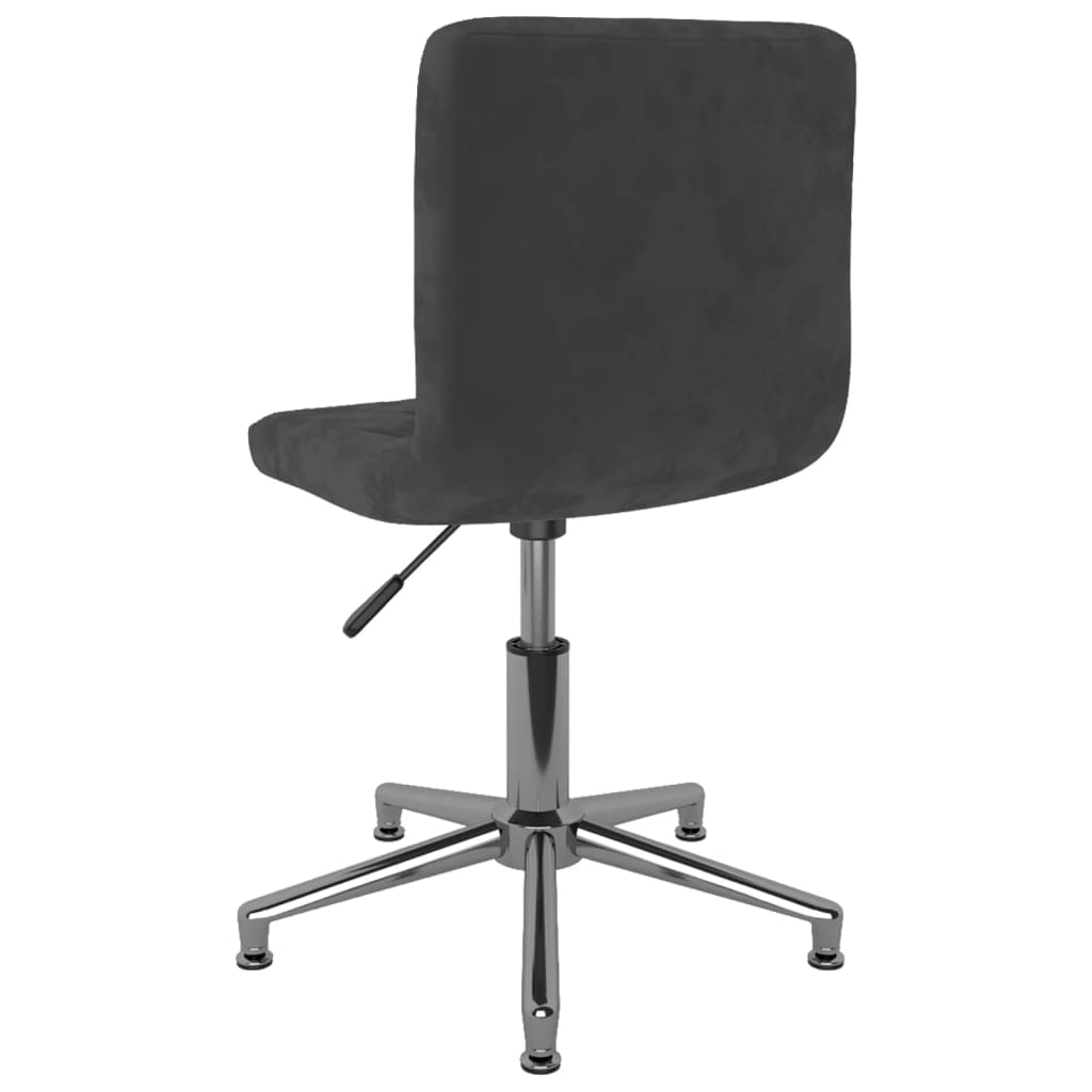 vidaXL Eetkamerstoelen draaibaar 2 st fluweel zwart