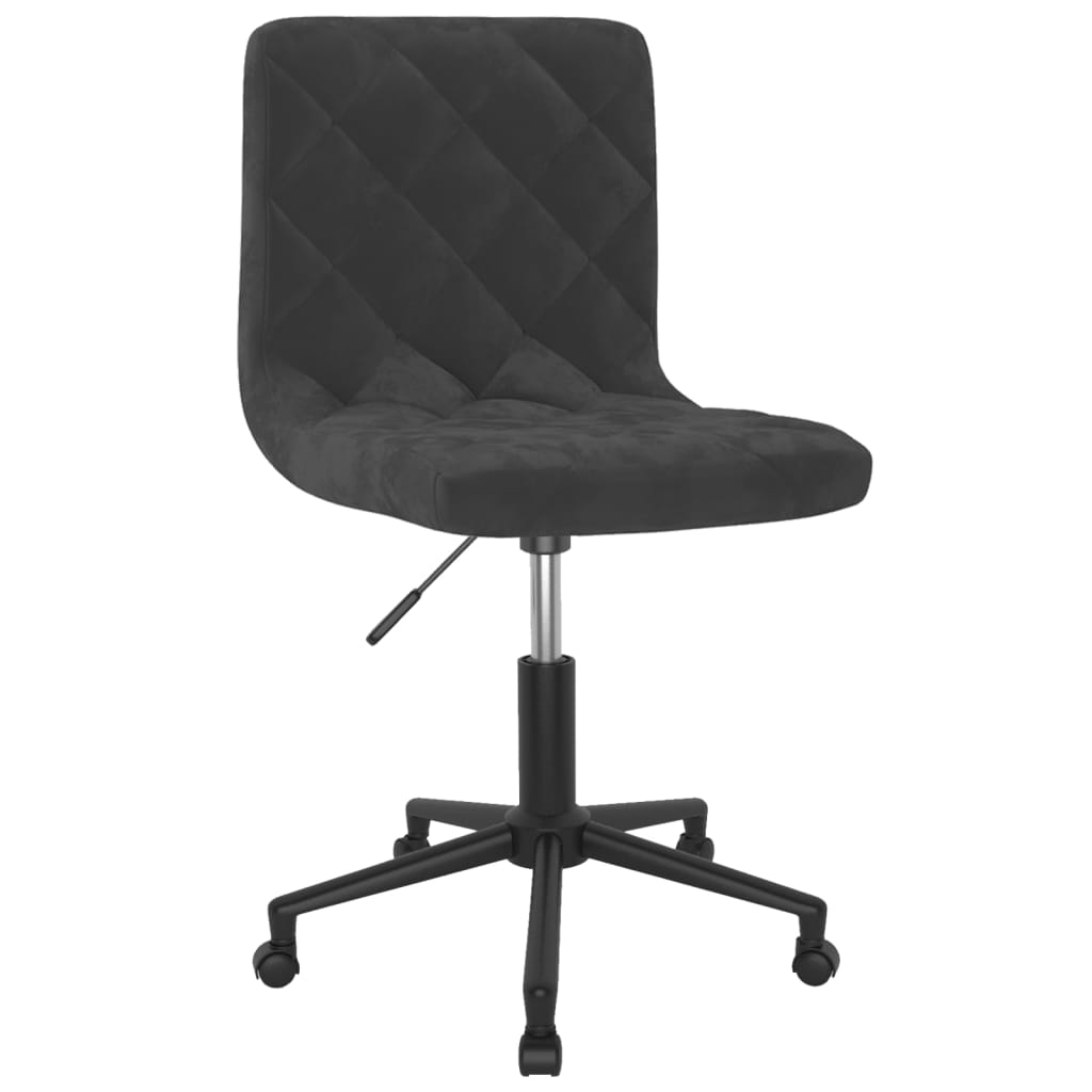 vidaXL Eetkamerstoelen draaibaar 2 st fluweel zwart