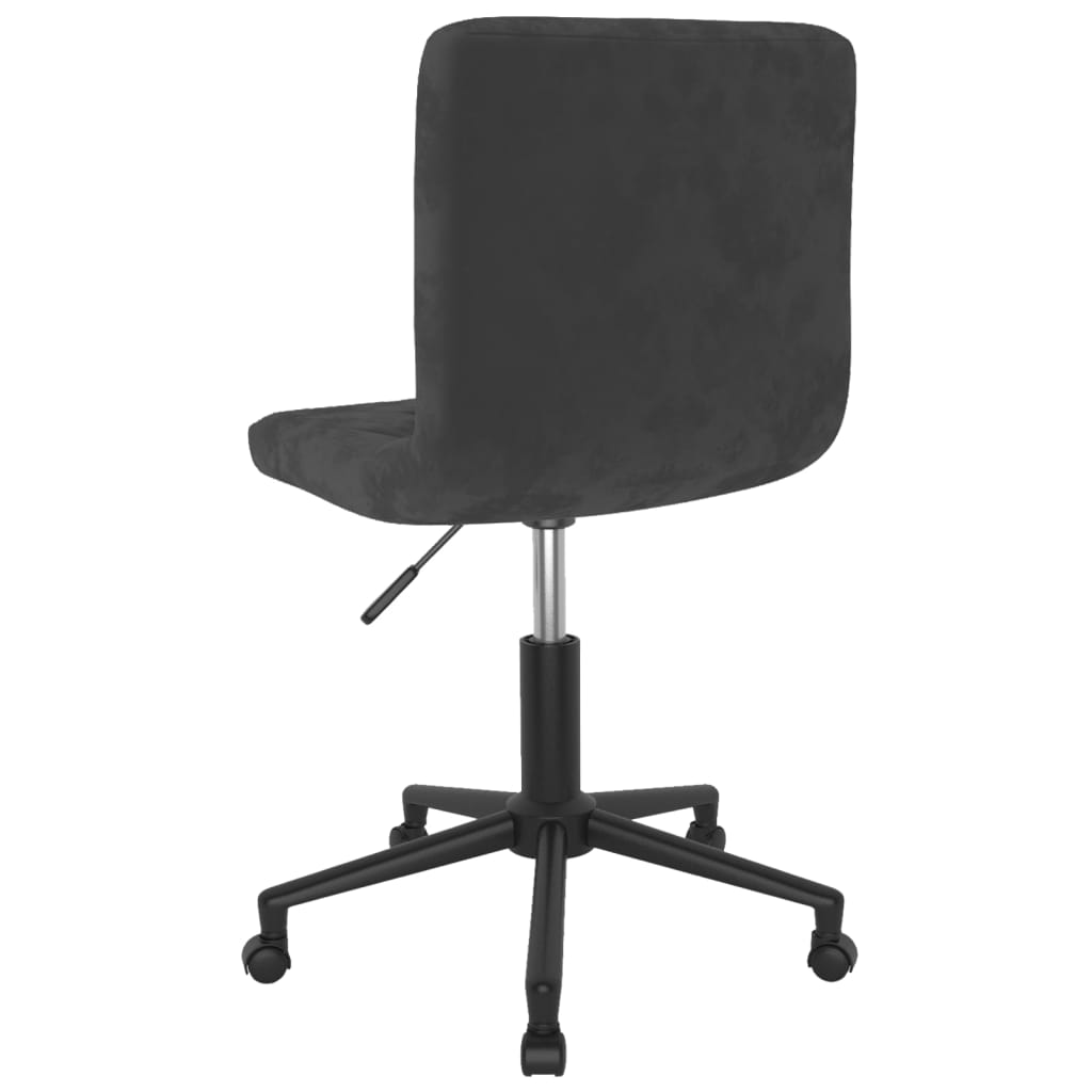 vidaXL Eetkamerstoelen draaibaar 2 st fluweel zwart