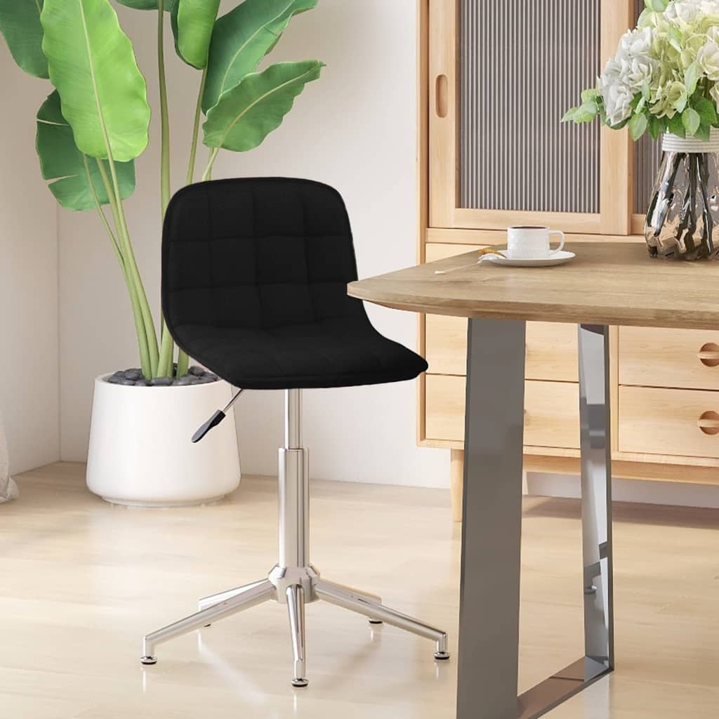 vidaXL Dining Chairs 2 pcs Swivel Fabric Blue