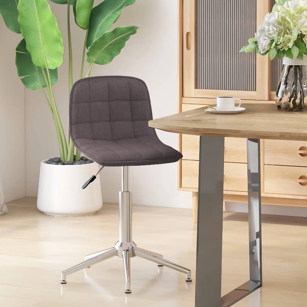 vidaXL Dining Chairs 2 pcs Swivel Fabric Blue