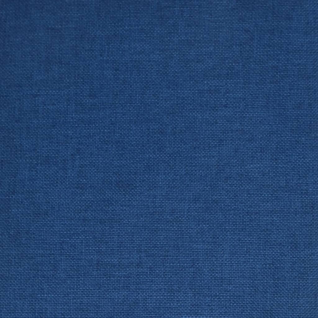 vidaXL Dining Chairs 2 pcs Swivel Fabric Blue