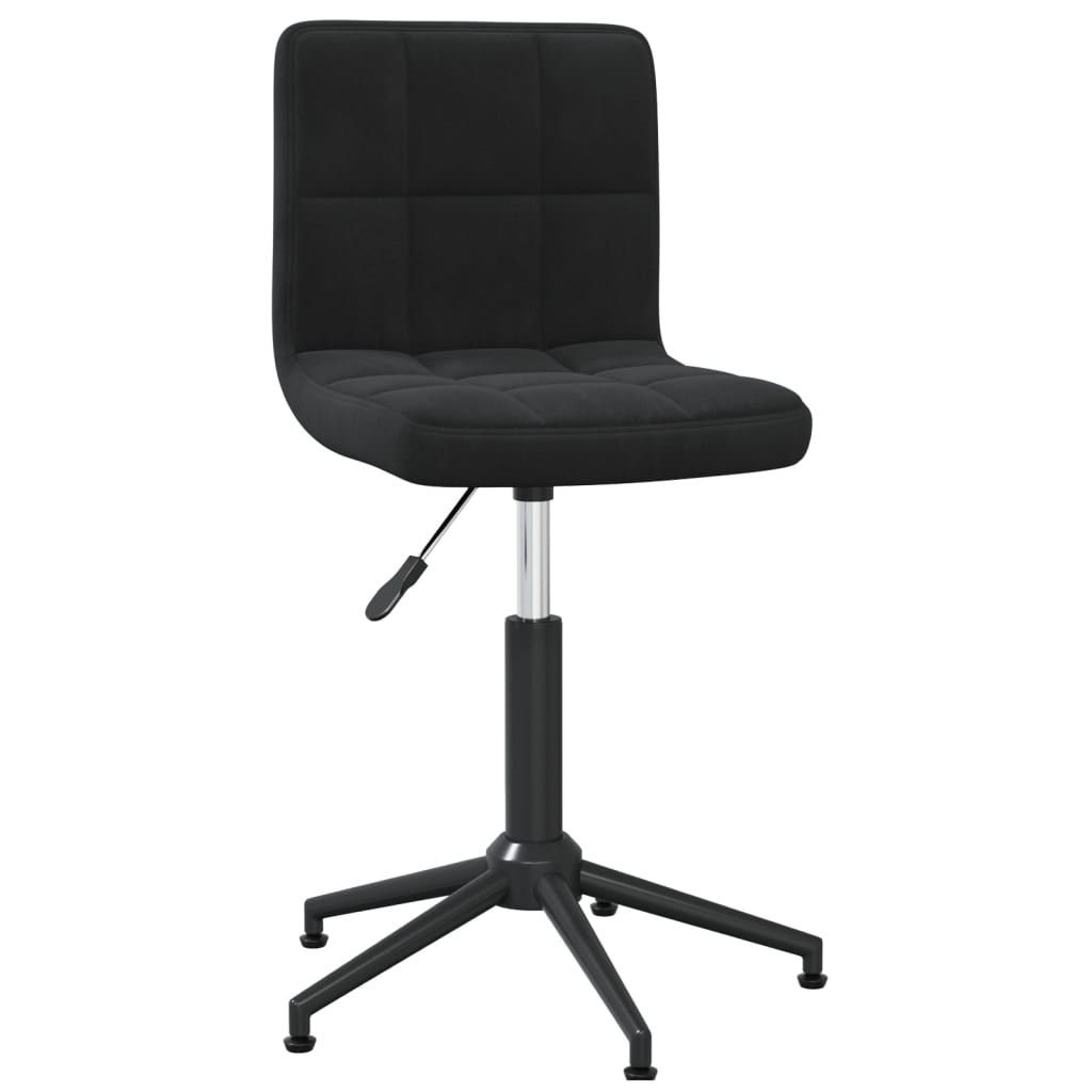 vidaXL Eetkamerstoelen draaibaar 2 st fluweel zwart