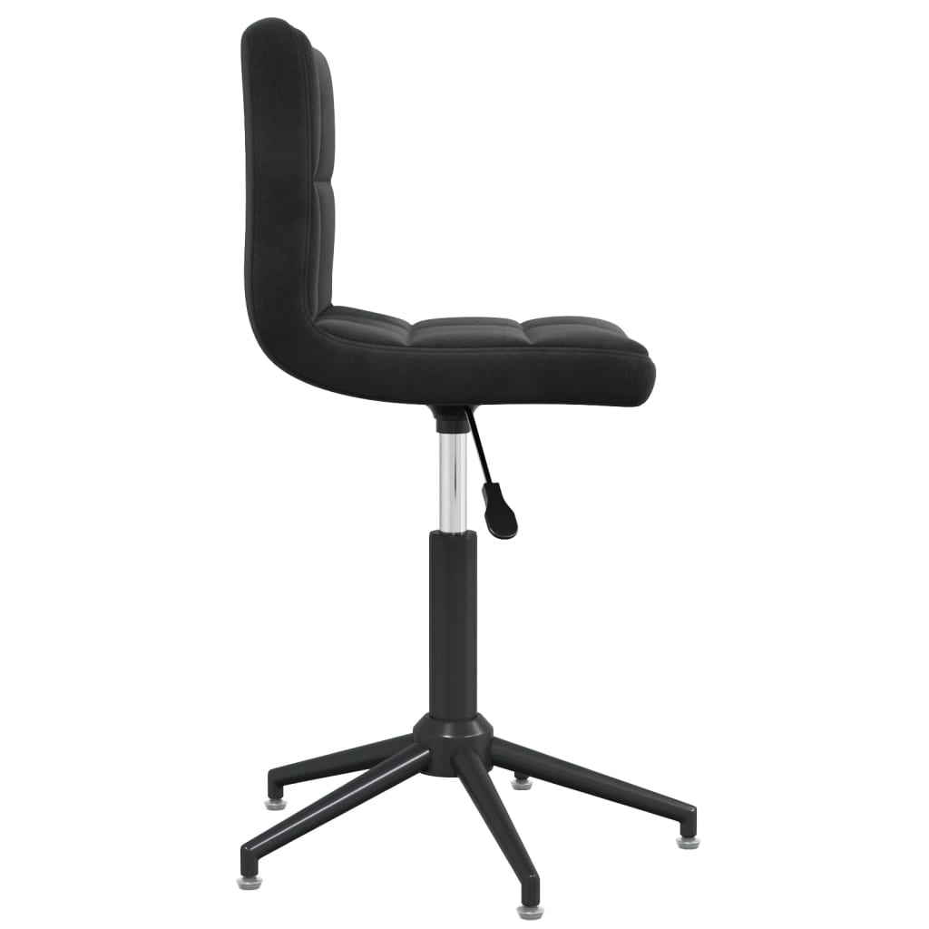 vidaXL Eetkamerstoelen draaibaar 2 st fluweel zwart