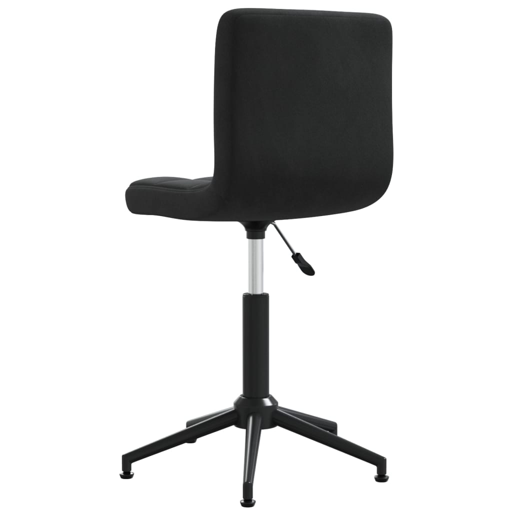 vidaXL Eetkamerstoelen draaibaar 2 st fluweel zwart