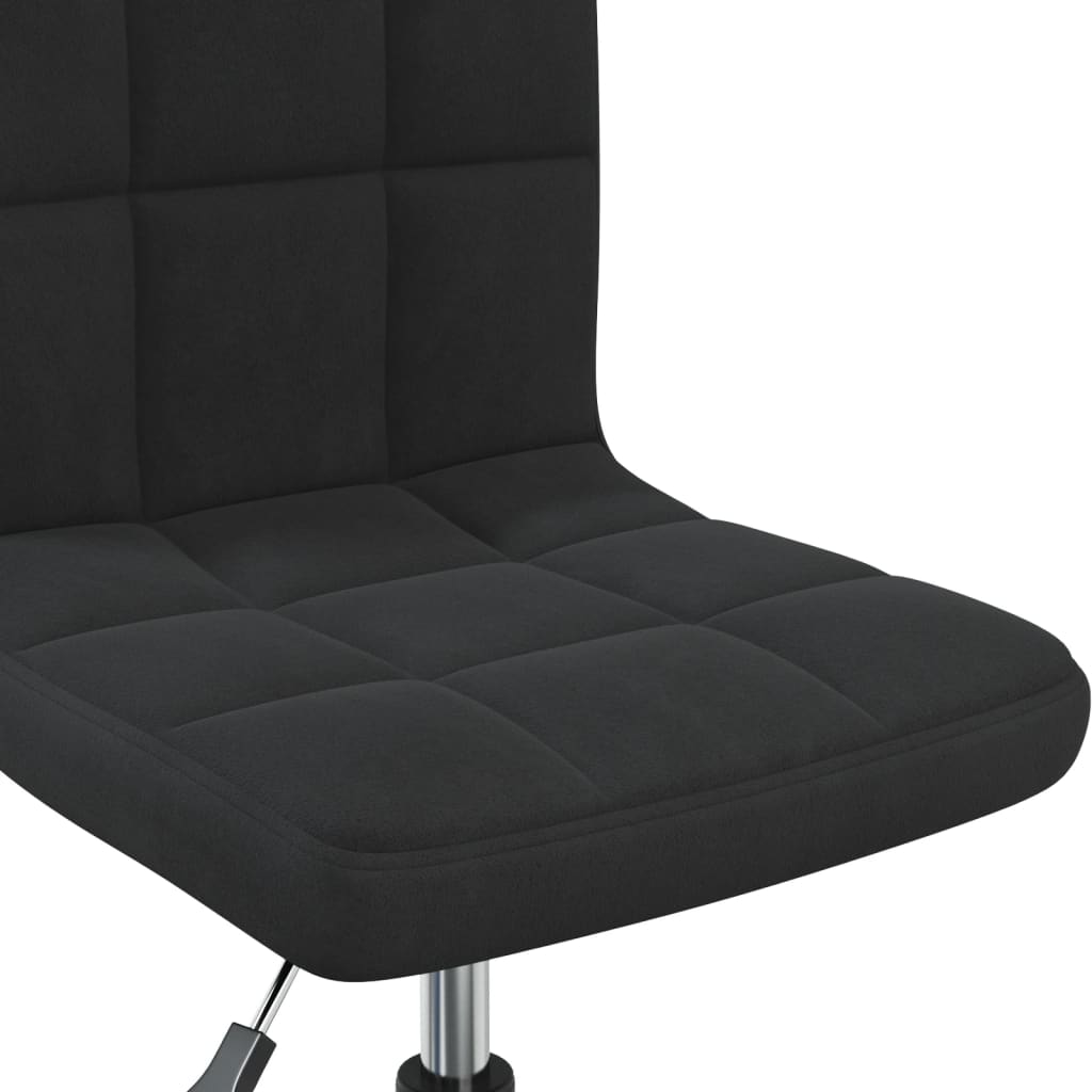 vidaXL Eetkamerstoelen draaibaar 2 st fluweel zwart