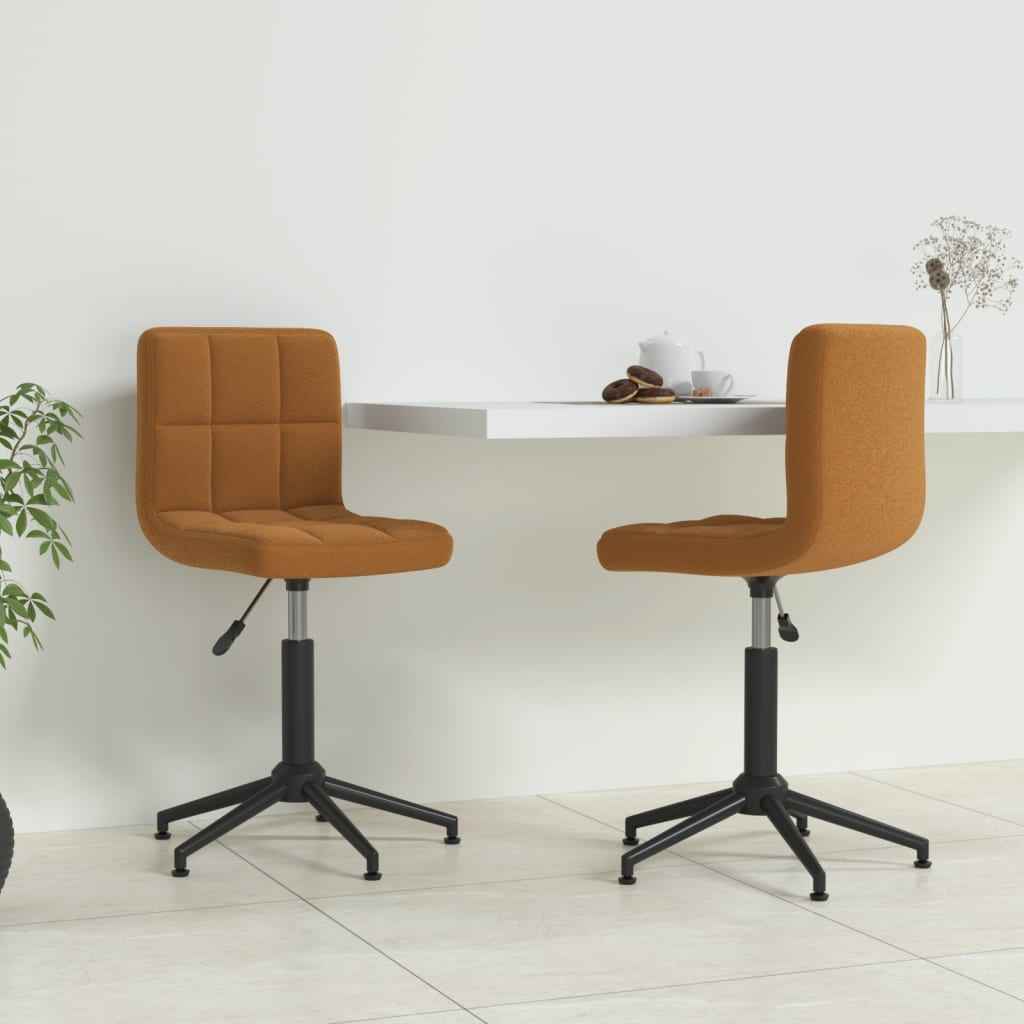 vidaXL Eetkamerstoelen draaibaar 2 st fluweel zwart