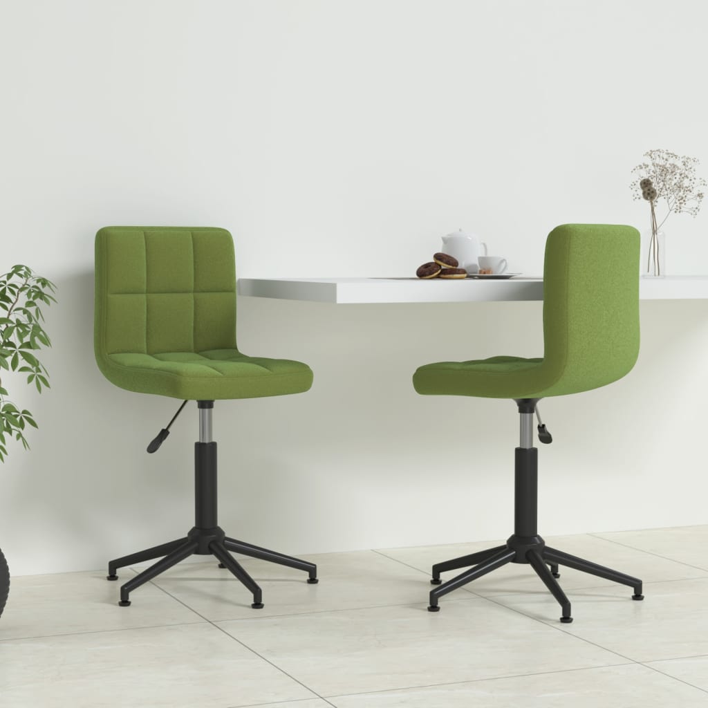 vidaXL Eetkamerstoelen draaibaar 2 st fluweel zwart