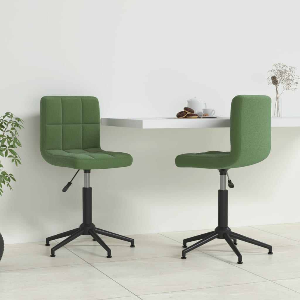 vidaXL Eetkamerstoelen draaibaar 2 st fluweel zwart