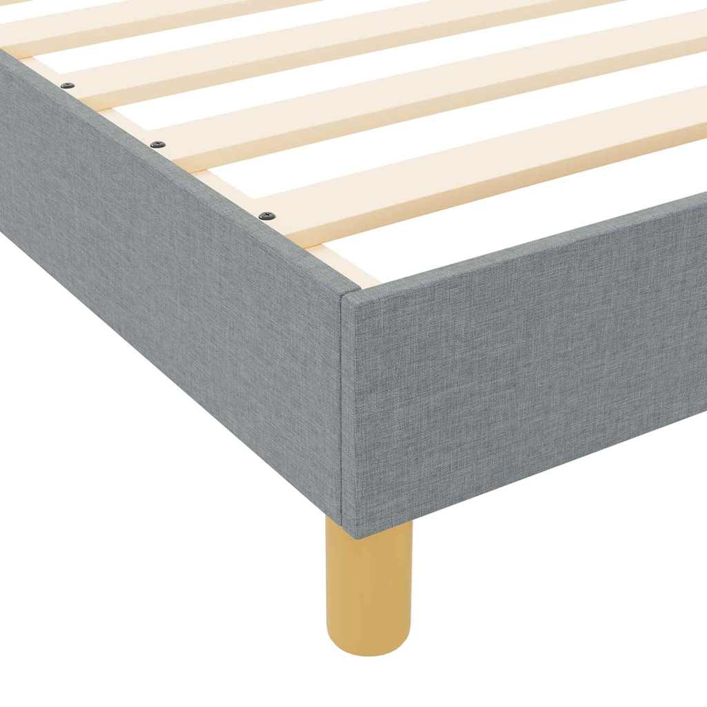 vidaXL Bedframe zonder matras 120x200 cm stof donkerbruin