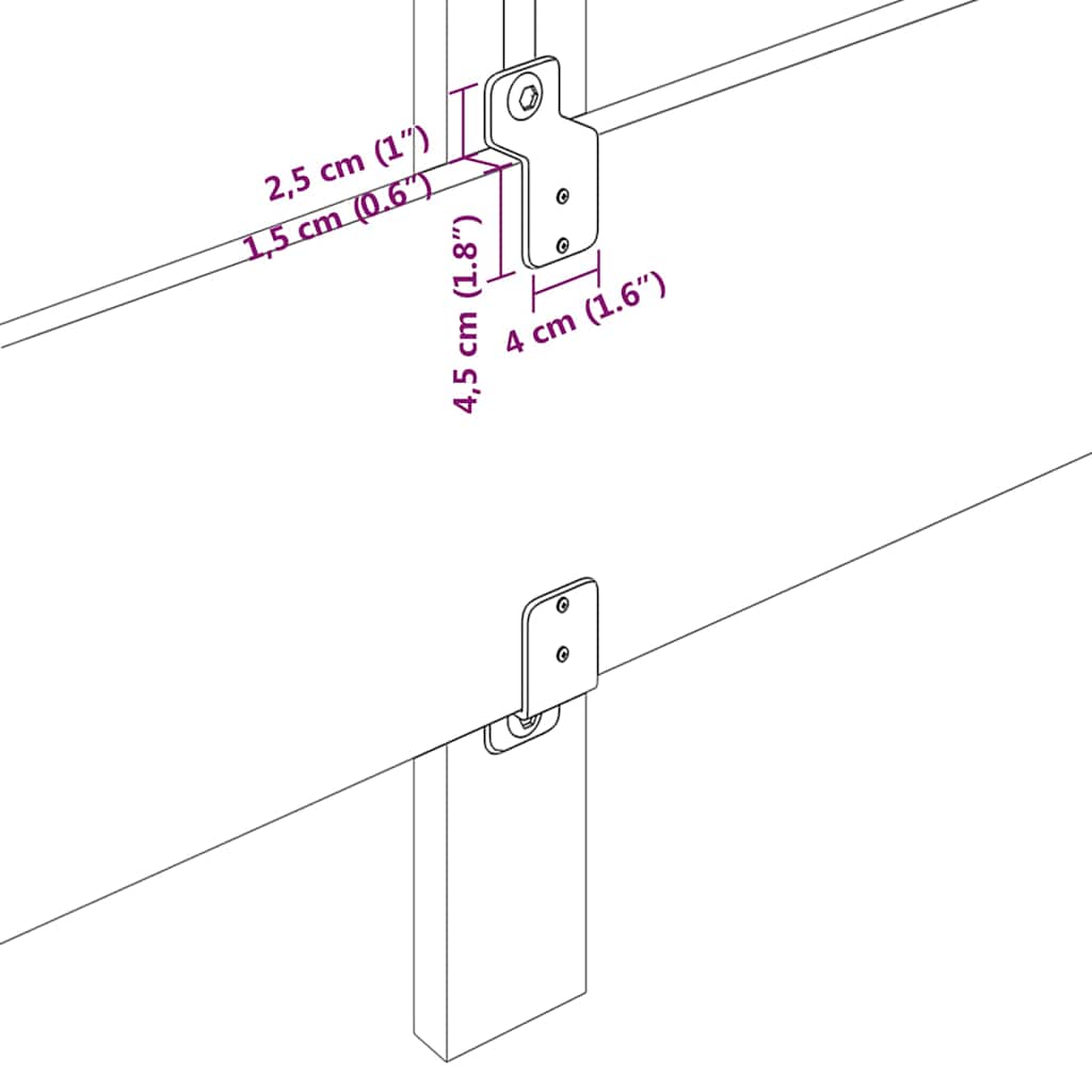 vidaXL Bedframe zonder matras 120x200 cm fluweel lichtgrijs