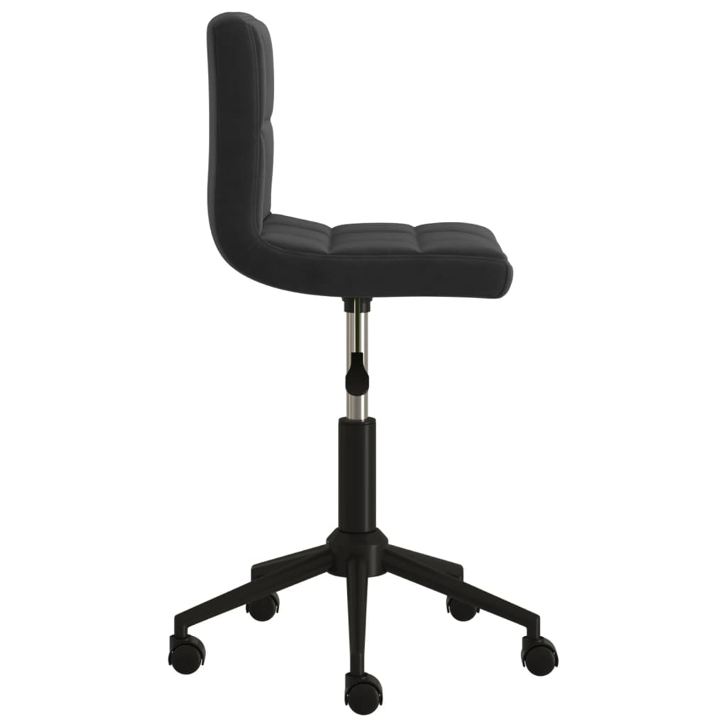 vidaXL Eetkamerstoelen draaibaar 2 st fluweel zwart
