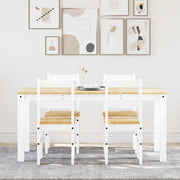 vidaXL 5-delige Eethoek Panama massief grenenhout